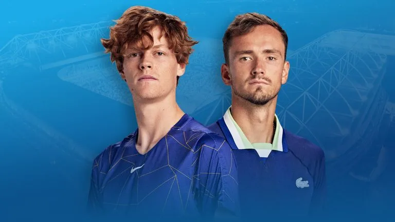 Australian Open 2024 Men’s Singles Final: Sinner vs. Medvedev – A Clash of Styles and Journeys Set to Define a New Era in Tennis!