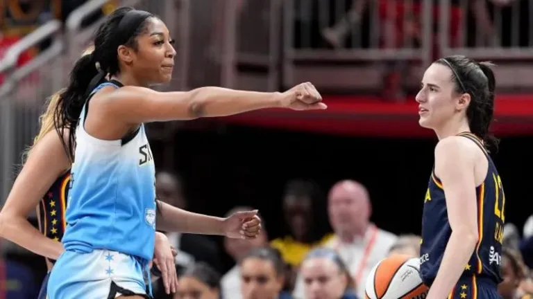 Shocking news 😂😂  Angel Reese (left) and Caitlin Clark (right) both claimed WNBA records over the weekend