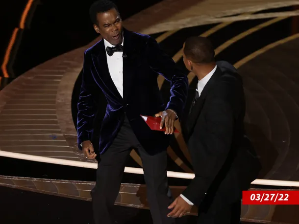 Footage of Will Smith fighting with Adam …….Tensions have boiled up at…..,