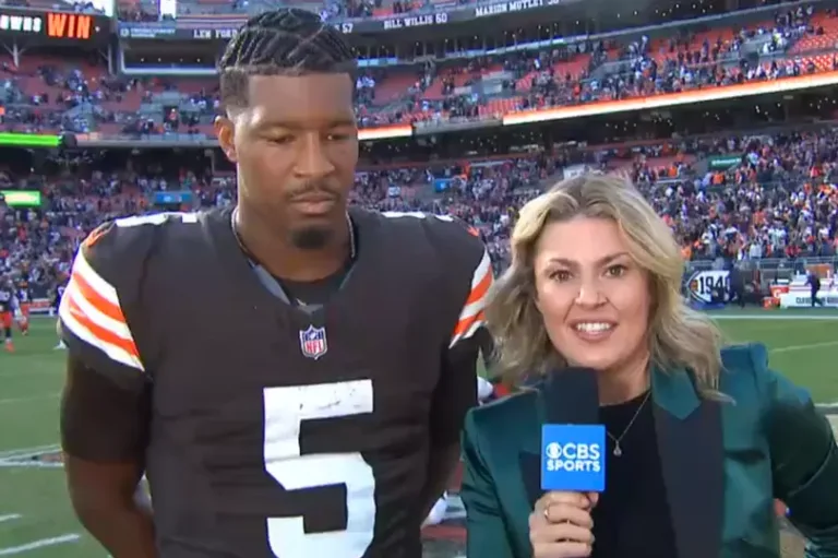 ANNOUNCEMENT (BOMBSHELL).:Amanda Balionis moment goes viral after Jameis Winston interview in NFL… SEE MORE DETAILS…..