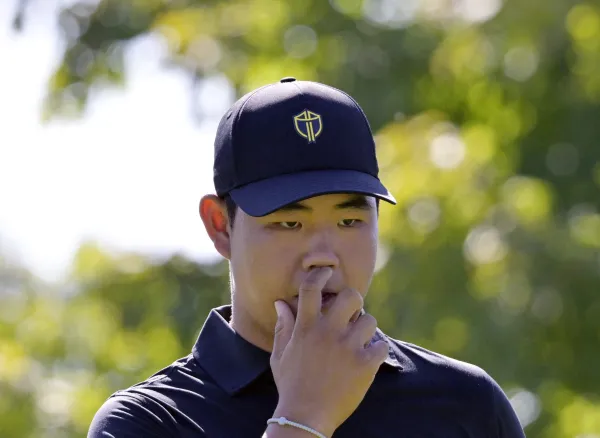 ACCORDING TO PGA Tour golfer Tom Kim has been given a warning for his locker room outburst at the Genesis Championship, according to a report.