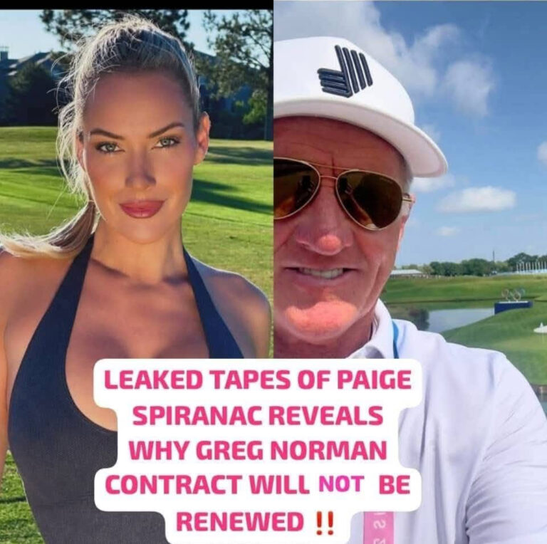 Leaked tapes with Paige Spiranac expose why Greg Norman’s contract will not renewed for his LIV CEO-commissioner role😱💔