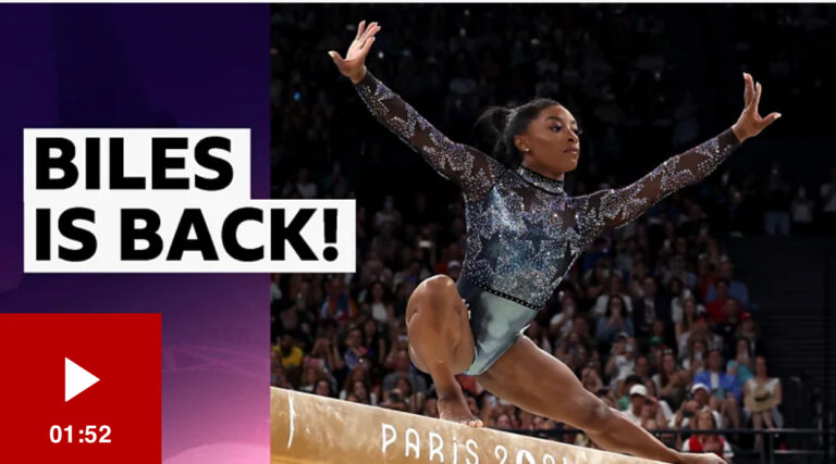 SHE’S BACK: Exciting Gymnastics athlete top stars Simone Biles have finally return on new four-year contract extension