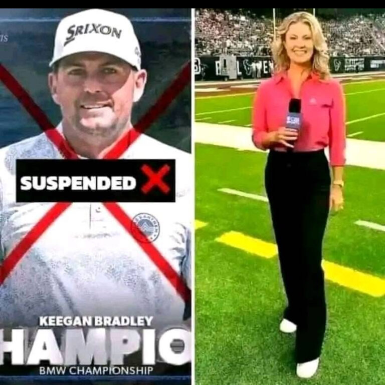 CBS has fired reporter Amanda Balionis following a message from golfer Keegan Bradley, who announced his resignation just hours after being suspended for allegedly cheating in the BMW Championship.