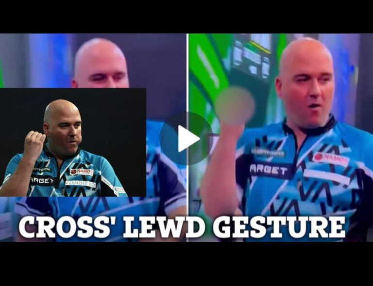 Quickest fine I’ve ever paid” jokes Rob Cross as he admits he’s ‘guilty’ of X-rated gesture after World Championship KO