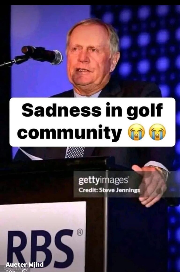 Heartfelt Sadness in the Golf community as Jack Nicklaus is Confirmed