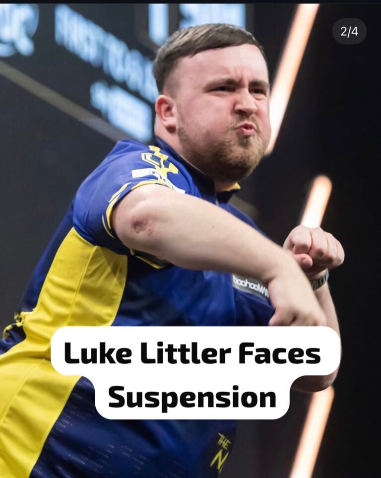 Darts Star Luke Littler has been Suspended After Furious Outburst During PDC Tour for violating rules in PNC Championship🏆…. Full Details Below ↙️