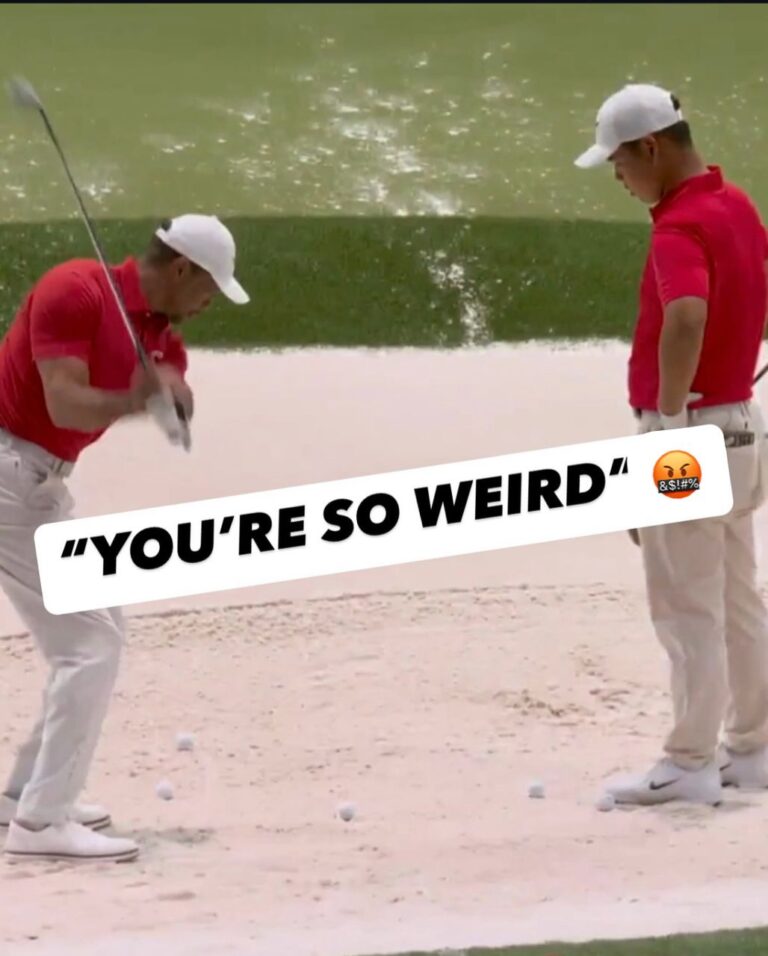 You’re So Weird!!!😡.. Tom Kim Says To Tiger Woods After He Makes A Clumsy Mistake