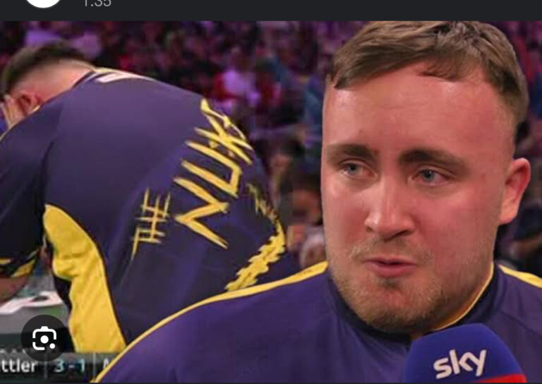 Not again 😭: LUKE LITTLER sheds tears😥 after a second lose in the PDC dart🎯 championship as