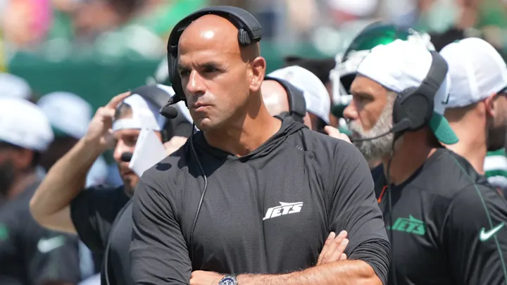Robert Saleh can’t quite shake his Jets past as he arrives at 49ers pro day