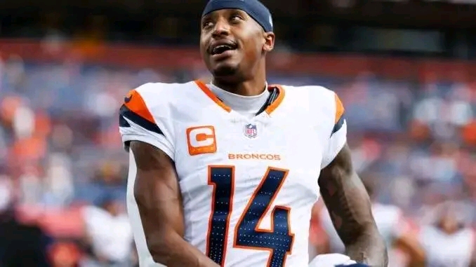 ESPN-NEWS: ESPN reported 20-minutes ago, After Long Term Speculation, Minnesota Vikings has officially announced the trade of Denver Broncos Superstar starting Wide-Receiver Courtland Sutton, This is to confirm that the Star WR signed a four-year, $95.5 million contract with the Minnesota Vikings Shockingly, after He turned down a four-year offer from the New York Jets 16 Hours Ago In Favor of a Trade to the Minnesota Vikings Following QB McCarthy Request, See Full Details As He Bids Farewell to Denver Franchise And Fans Due to