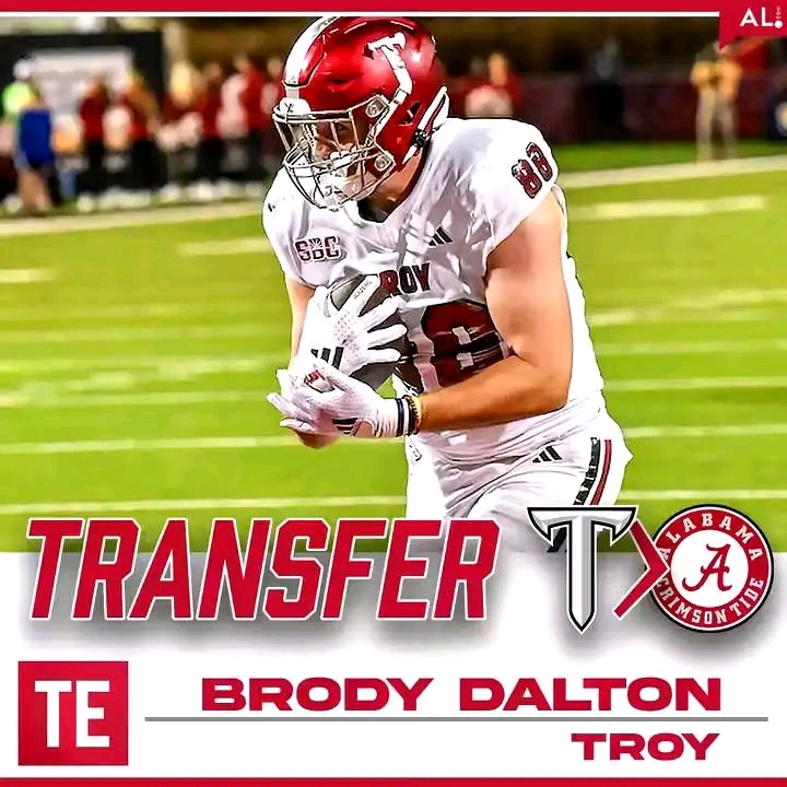 Alabama’s Latest Tight End Gem: Brody Dalton’s Journey from UAB and Troy to the Crimson Tide as the Next Big Playmaker