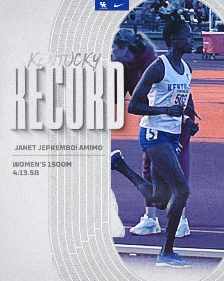 Janet Jepkemboi Amimo Shatters Second Kentucky School Record in Two Months With 1500m Run of 4:13.58