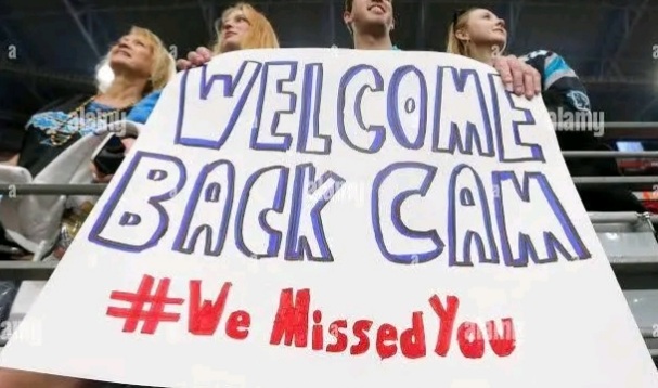 The Carolina Panthers are getting ready to welcome him back.