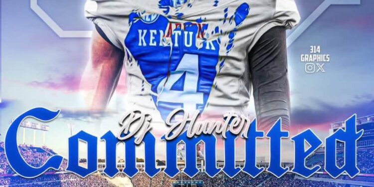 Locked In:”Kentucky Snags 2027 quarterback DJ Hunter, No.1 Overall, Over top SEC big Offers.Clemson, Virginia Tech, Tennessee”…..