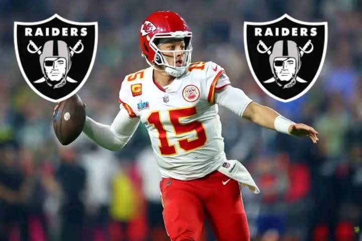 BREAKING NEWS: Kansas City Chiefs quarterback Patrick Mahomes has publicly declared his intent to join the Las Vegas Raiders under head coach Pete Carroll…..