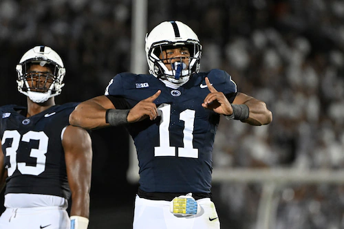 Abdul Carter reveals what he beat Kevin Stefanski at during his top 30 visit to the Browns