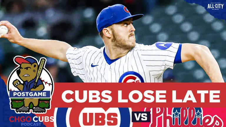 CHGO Cubs Podcast: Cubs LOSE LATE To Bryce Harper, Phillies 3-1 On Sunday Night Baseball
