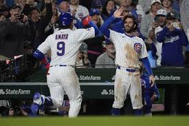 Happ hits game-ending single in the 10th as the Cubs rally past Dodgers 11-10