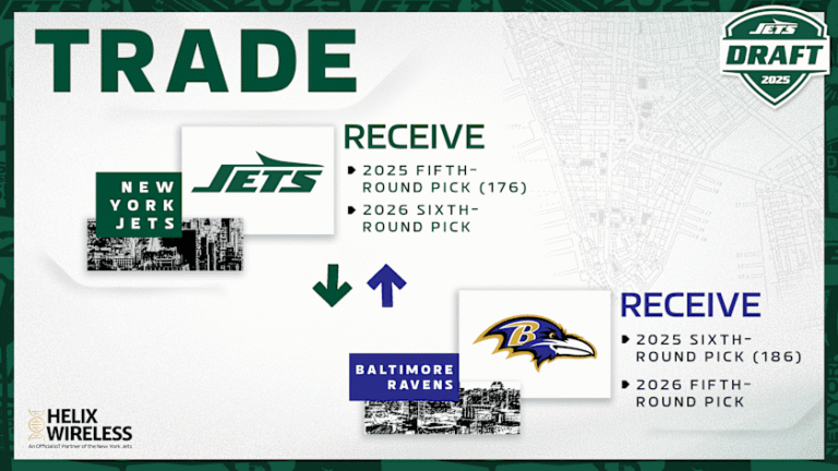 Jets Trade Up to Pick No. 176