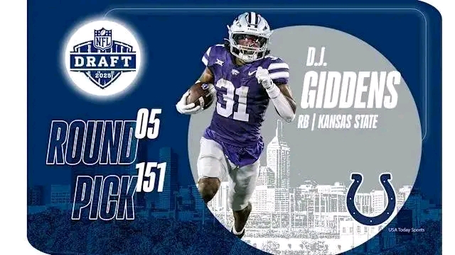 Breaking down Indianapolis Colts’ 2025 fifth round pick: RB DJ Giddens