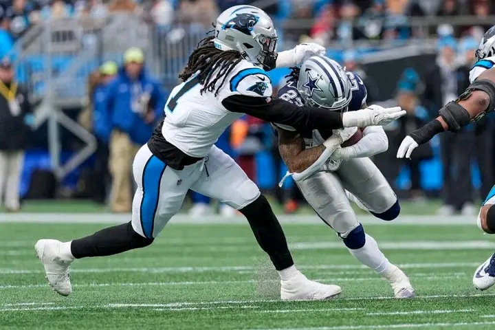 The South Carolina export signed a two-year, $20 million deal with the Panthers last offseason..