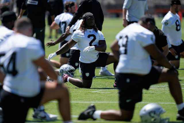 Jeanty practices for the first time as Raiders hope he’s the answer to their rushing problems