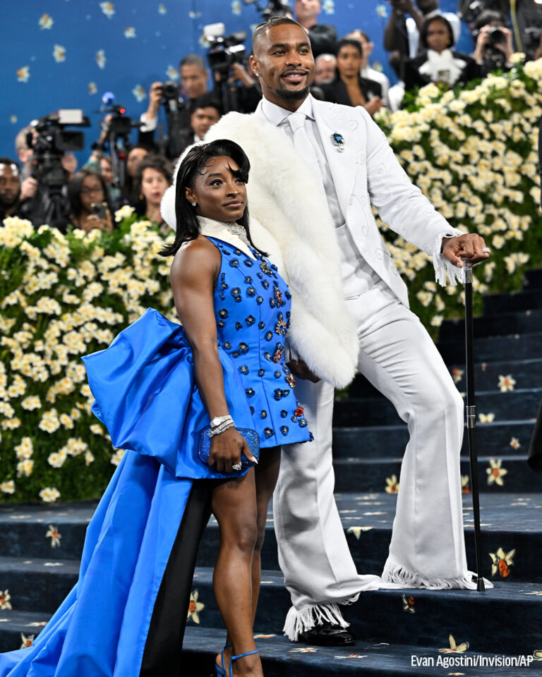 Jonathan Owens and Simone Biles popped off last night at the Met Gala