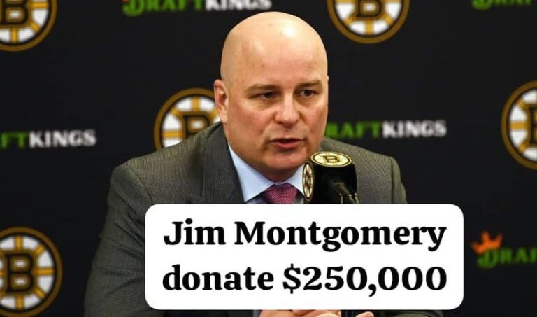 Jim Montgomery Entire One-Year Contract Extension and $250,000 Bonus to Charity and Homelessness Support, Cementing Legacy as Both Leader and Humanitarian in Boston Bruins Hockey.